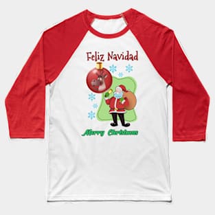 Christmas Santa Baseball T-Shirt